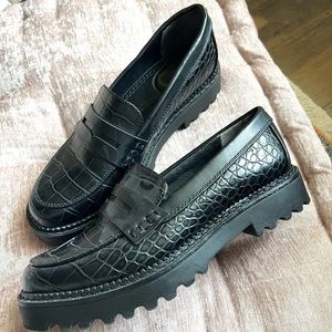 Circus Sam Edelman Deana Loafer black croc
